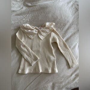 NEW WITH TAGS - ZARA Kids Long Sleeve Knit Too with collar detail